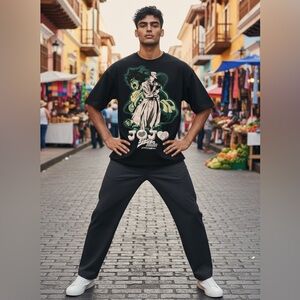 Jotaro Graphic Tee JoJo’s Bizarre Adventure Diamond is Unbreakable